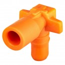 ADAPTATEUR 90° ORANGE (BOTTINE) (100UN/PQT)