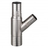 RACCORD INOX "Y" RÉDUIT - 1 1/2'' X 1 1/4'' X 1" (INS X INS)