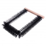 BROSSE À RAYON EN "U" NYLON NOIR - 2" X 10"