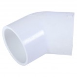COUDE 45° COLLÉ PVC BLANC - 1 1/2" (COL X COL)
