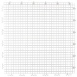 RIBBED 0.008" GRID TILE - 12" X 12" - WHITE