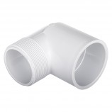 ELBOW 90° STREET SOC WHITE PVC - 1 1/2" (SPIG X SOC)