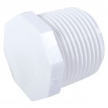 BOUCHON FILETÉ PVC BLANC - 1/2" (MNPT)