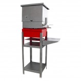 EMBOUTEILLEUSE PROPANE PIED INOX-INCL.PANNE 16"X16",BRÛLEUR,PIED,TABLETTE,SUPP FILTRE,COUV,VALVE+EMB
