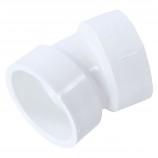 ELBOW 22 1/2° SOC WHITE PVC - 1 1/2" (SOC X SOC)