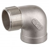 COUDE DE RUE INOX - FILETÉ MÂLE/FEMELLE - 2" (MNPT X FNPT)