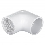 COUDE 90° COLLÉ FILETÉ FEMELLE PVC BLANC - 1 1/2" (COL X FNPT)