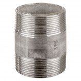 MAMELON CÉDULE 40 FILETÉ MÂLE INOX 316 - 2" X 3" (MNPT X MNPT)