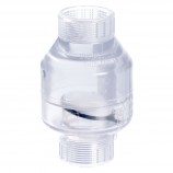 CLAPET ANTI-RETOUR PVC CLAIR FILETÉ - 1 1/4" (FNPT X FNPT)