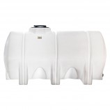 HORIZ. PLASTIC TANK - 603 GAL (725 GAL.US) - 49" DIA X 54" H X 101 LG X 16" OPENING X 2" DRAIN-WHITE