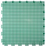 RIBBED 0.003" GRID TILE - 12" X 12" - FOREST GREEN