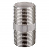MAMELON CÉDULE 40 FILETÉ MÂLE INOX 316 - 1" X 2 1/2" (MNPT X MNPT)