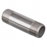 MAMELON CÉDULE 40 FILETÉ MÂLE INOX 316 - 1" X 4" (MNPT X MNPT)