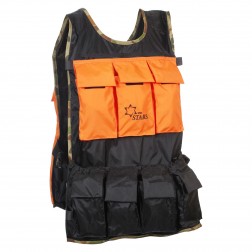 TABLIER D'ACÉRICULTEUR - NOIR-ORANGE-CAMOUFLAGE - GR. L