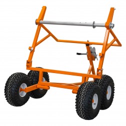 REMORQUE DÉVIDOIRE À MAÎTRE-LIGNE TANDEM - 47" LARGE X 60" DIAMÈTRE - ORANGE