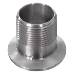 PARTIE FILETÉE MÂLE 2" POUR BRIDE 2 1/2" - INOX