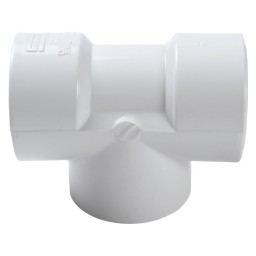 ADAPTATEUR EN "T" FILETÉ PVC BLANC - 1" (FNPT X FNPT)