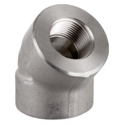 COUDE 45° FILETÉ FEMELLE INOX 316 - 1/2" (FNPT X FNPT)