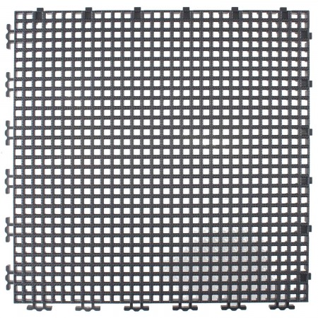 TUILE GRILLAGEE NERVURE 0.008" - 12" X 12" - CHARCOAL