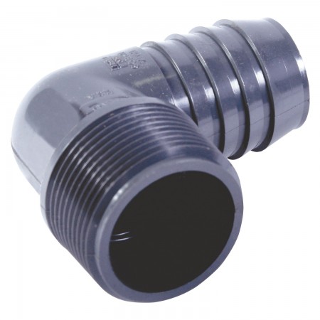 ELBOW 90° INSERT MALE THREADED PVC - 1 1/2" (INS X MNPT)