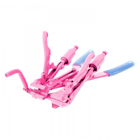 MINI PINCE D'INSTALLATION TUBE 3/16" - AJUST TENSION AUTO CALIBRABLE AV/ COUTEAU - ROSE