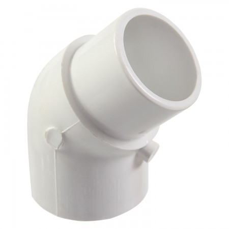 COUDE 45° SPIGOT COLLÉ PVC BLANC - 2" (SPIG X COL)