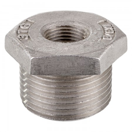 REDUCER MALE/FEMALE THREADED SS 316 - 2" X 3/4" (MNPT X FNPT)