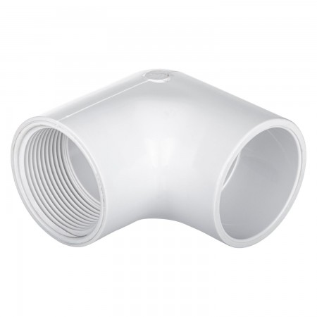 ELBOW 90° SOC FEMALE THREADED WHITE PVC - 2"