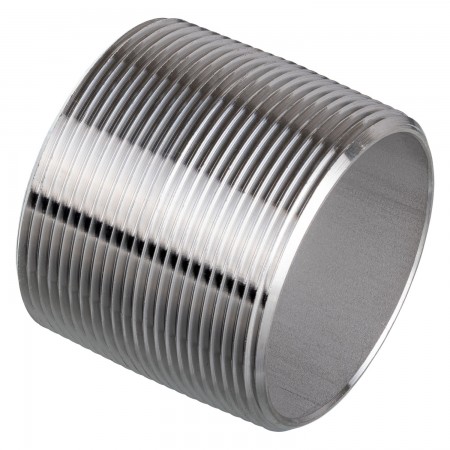 NIPPLE SCHEDULE 40 MALE THREADED SS 316 - 1 1/2" X CLOSE (MNPT X MNPT)