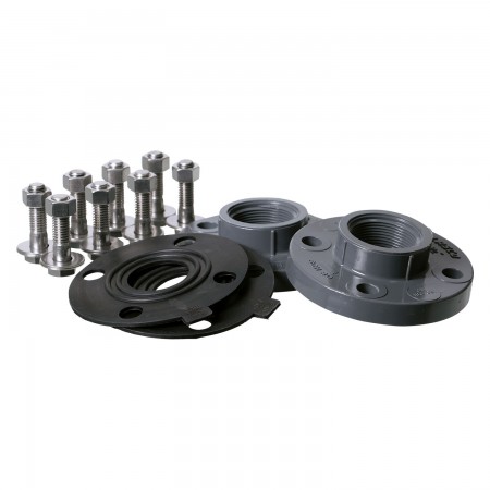 ENSEMBLE BRIDES 1 1/2" 150LBS ANSI - FILETÉES (2) + JOINTS (2) + BOULONNERIE INOX