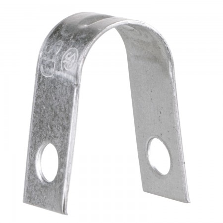 CRAMPE DE TUTEUR 3/8" X 1" - 2 TROUS - GALVANISÉ