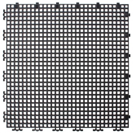 TUILE GRILLAGEE NERVURE 0.003" - 12" X 12" - NOIR