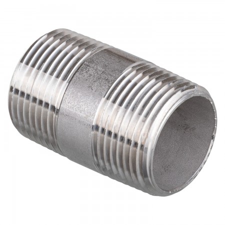 NIPPLE SCHEDULE 40 MALE THREADED SS 316 - 1 1/4" X 2" (MNPT X MNPT)