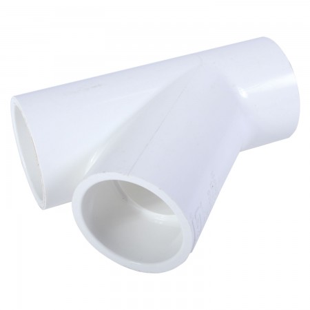 ADAPTATEUR EN "Y" COLLÉ PVC BLANC - 2" (COL X COL)
