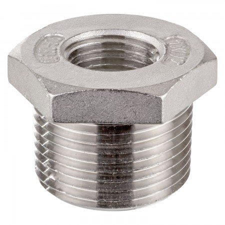 REDUCER MALE/FEMALE THREADED SS 316 - 1 1/2" X 1" (MNPT X FNPT)
