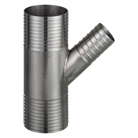 RACCORD INOX "Y" - 2'' (SURDIM) X 3/4" (INS X INS)