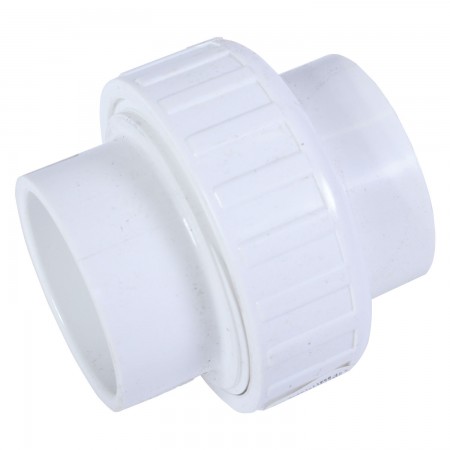 UNION SOC DISMOUNTABLE - BUNA-N O-RING WHITE PVC - 2" (SOC X SOC)
