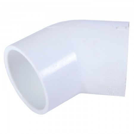 ELBOW 45° SOC WHITE PVC - 2" (SOC X SOC)