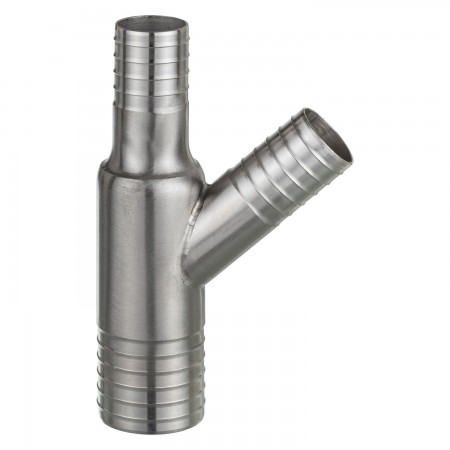 "Y" REDUCER SS FITTING - 1 1/2'' X 1'' X 1" (INS X INS)