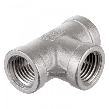 "T" ADAPTER FEMALE THREADED SS 316 - 1/2" (FNPT X FNPT)