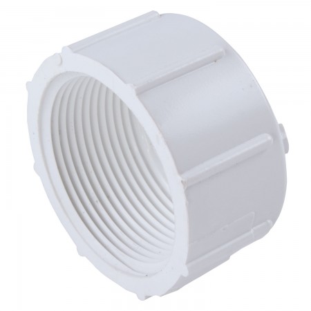 CAPUCHON FILETÉ PVC BLANC - 3/4" (FNPT)