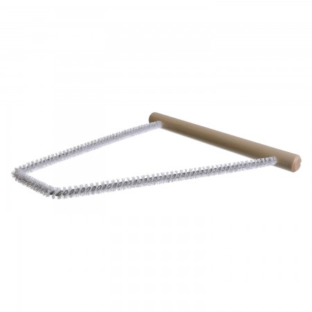 BROSSE À RAYON EN "U" NYLON BLANC - 1/2" X 7"