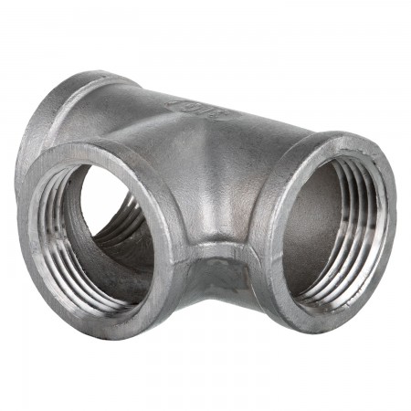 "T" ADAPTER FEMALE THREADED SS 316 - 1 1/2" (FNPT X FNPT)