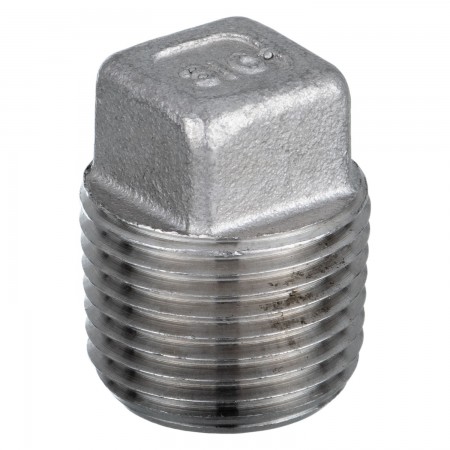 BOUCHON À TÊTE HEXAGONALE FILETÉ MÂLE INOX 316 - 1/4" (MNPT)