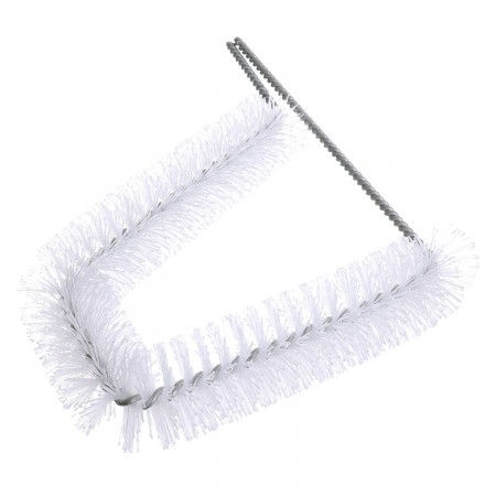 BROSSE À RAYON EN "U" NYLON BLANC - 2" X 7"