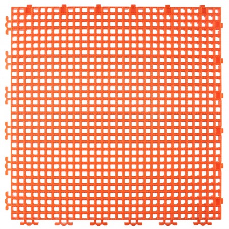 TUILE GRILLAGEE NERVURE 0.003" - 12" X 12" - ORANGE